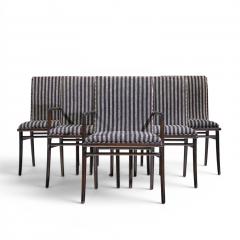 T H Robsjohn Gibbings Robsjohn Gibbings for Widdicomb Ebonized Walnut Dining Chairs Set of 6 - 4684057