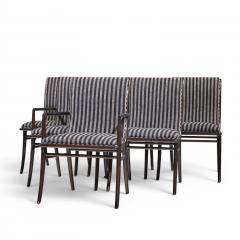 T H Robsjohn Gibbings Robsjohn Gibbings for Widdicomb Ebonized Walnut Dining Chairs Set of 6 - 4684059