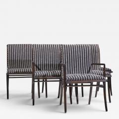 T H Robsjohn Gibbings Robsjohn Gibbings for Widdicomb Ebonized Walnut Dining Chairs Set of 6 - 4684124