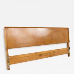 T H Robsjohn Gibbings Robsjohn Gibbings for Widdicomb Mid Century Blonde King Headboard - 2375324