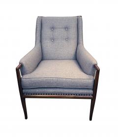 T H Robsjohn Gibbings Robsjohn Gibbings for Widdicomb Mid Century Modern Walnut Lounge Chair - 4390963