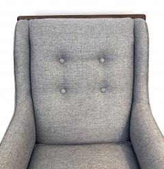 T H Robsjohn Gibbings Robsjohn Gibbings for Widdicomb Mid Century Modern Walnut Lounge Chair - 4390966