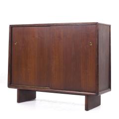 T H Robsjohn Gibbings Robsjohn Gibbings for Widdicomb Mid Century Sliding Door Cabinet Credenza - 3920759