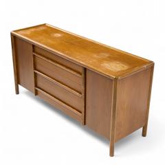 T H Robsjohn Gibbings Robsjohn Gibbings for Widdicomb Mid Century Walnut Credenza - 4378457