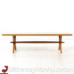 T H Robsjohn Gibbings Robsjohn Gibbings for Widdicomb Mid Century X Base Coffee Table - 3685407