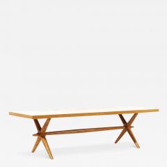 T H Robsjohn Gibbings Robsjohn Gibbings for Widdicomb Mid Century X Base Coffee Table - 3689090