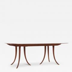 T H Robsjohn Gibbings Robsjohn Gibbings for Widdicomb Saber Leg Expanding Dining Table with 3 Leaves - 3689093