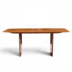 T H Robsjohn Gibbings Robsjohn Gibbings for Widdicomb Walnut Expanding Dining Table with 2 Leaves - 4683987