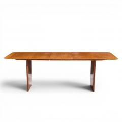 T H Robsjohn Gibbings Robsjohn Gibbings for Widdicomb Walnut Expanding Dining Table with 2 Leaves - 4683991