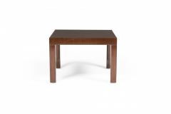 T H Robsjohn Gibbings Set Of 3 Th Robsjohn Gibbings American Walnut Parsons Design End Side Tables - 3170443