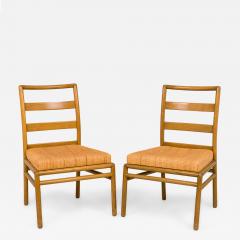 T H Robsjohn Gibbings Set of 8 T H Robsjohn Gibbings for Widdicomb Woven Seat Dining Chairs - 2791578