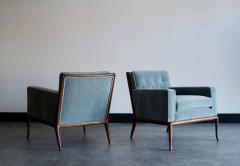 T H Robsjohn Gibbings Set of Club Chairs by T H Robsjohn Gibbings for Widdicomb in Mohair C 1950s - 3994624