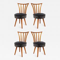 T H Robsjohn Gibbings Set of Four Mid Century Modern Chairs in the Manner of Robsjohn Gibbings - 1558584