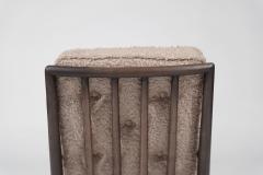 T H Robsjohn Gibbings Set of Lounge Chairs in Teddy Boucle by T H Robsjohn Gibbings C 1950s - 3559360