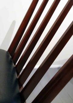 T H Robsjohn Gibbings Set of Six Walnut Dining Chairs by T H Robsjohn Gibbings for Widdicomb - 46180