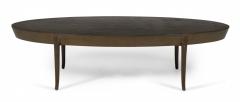 T H Robsjohn Gibbings T H Robsjohn Gibbings American Mid Century Oval Wooden Cocktail Coffee Table - 2793918