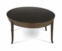 T H Robsjohn Gibbings T H Robsjohn Gibbings American Mid Century Oval Wooden Cocktail Coffee Table - 2793923