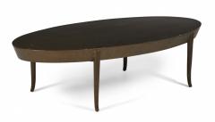 T H Robsjohn Gibbings T H Robsjohn Gibbings American Mid Century Oval Wooden Cocktail Coffee Table - 2793925