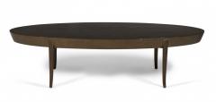 T H Robsjohn Gibbings T H Robsjohn Gibbings American Mid Century Oval Wooden Cocktail Coffee Table - 2793926
