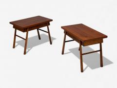 T H Robsjohn Gibbings T H Robsjohn Gibbings American Modern Mahogany End Tables USA 1950s - 4418125