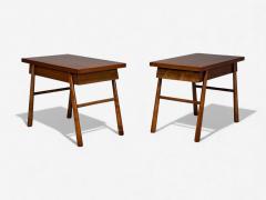 T H Robsjohn Gibbings T H Robsjohn Gibbings American Modern Mahogany End Tables USA 1950s - 4418132