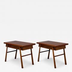 T H Robsjohn Gibbings T H Robsjohn Gibbings American Modern Mahogany End Tables USA 1950s - 4419287
