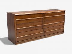 T H Robsjohn Gibbings T H Robsjohn Gibbings American Modern Walnut Dresser USA 1960s - 4427515