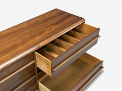 T H Robsjohn Gibbings T H Robsjohn Gibbings American Modern Walnut Dresser USA 1960s - 4427521
