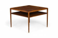 T H Robsjohn Gibbings T H Robsjohn Gibbings AmericanSquare Two Tier Walnut Coffee Table - 2791795