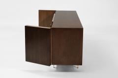 T H Robsjohn Gibbings T H Robsjohn Gibbings Credenza in Walnut and Brass C 1950s - 3867948