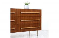 T H Robsjohn Gibbings T H Robsjohn Gibbings Dresser with Brass Cane Accents for Widdicomb - 2294255