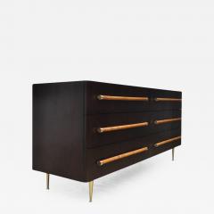 T H Robsjohn Gibbings T H Robsjohn Gibbings Dresser with Brass Legs - 455547