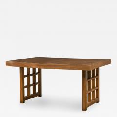 T H Robsjohn Gibbings T H Robsjohn Gibbings English Rectangular Lattice Leg Extension Dining Table - 4288145