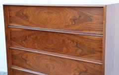 T H Robsjohn Gibbings T H Robsjohn Gibbings For Widdicomb 5 Drawer Tall Walnut Dresser - 2867656