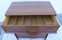 T H Robsjohn Gibbings T H Robsjohn Gibbings For Widdicomb 5 Drawer Tall Walnut Dresser - 2867657