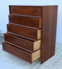 T H Robsjohn Gibbings T H Robsjohn Gibbings For Widdicomb 5 Drawer Tall Walnut Dresser - 2867660