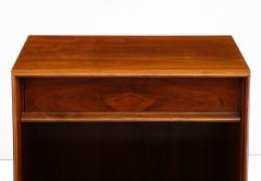 T H Robsjohn Gibbings T H Robsjohn Gibbings For Widdicomb Single Drawer Walnut Night Stands - 2872399