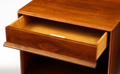 T H Robsjohn Gibbings T H Robsjohn Gibbings For Widdicomb Single Drawer Walnut Night Stands - 2872407