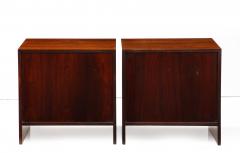 T H Robsjohn Gibbings T H Robsjohn Gibbings For Widdicomb Single Drawer Walnut Night Stands - 2872409