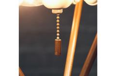 T H Robsjohn Gibbings T H Robsjohn Gibbings Model 170 Brass Tripod Table Lamp for Hansen - 4642843