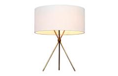 T H Robsjohn Gibbings T H Robsjohn Gibbings Model 170 Brass Tripod Table Lamp for Hansen - 4643116