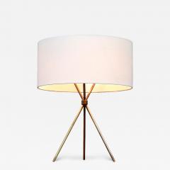 T H Robsjohn Gibbings T H Robsjohn Gibbings Model 170 Brass Tripod Table Lamp for Hansen - 4643117