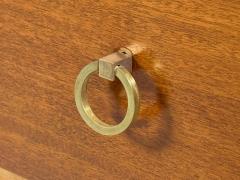 T H Robsjohn Gibbings T H Robsjohn Gibbings Nightstands Mahogany Brass USA 1960s - 4503046