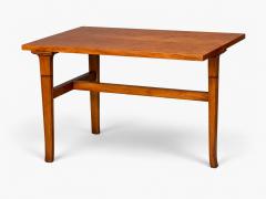 T H Robsjohn Gibbings T H Robsjohn Gibbings Rare Trapeza End Tables Walnut Greece 1937 - 4792280