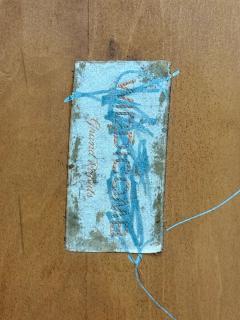 T H Robsjohn Gibbings T H Robsjohn Gibbings Round Coffee Table Brass Walnut USA 1960s - 4448738