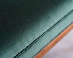 T H Robsjohn Gibbings T H Robsjohn Gibbings Style Lounge Chairs in Emerald Velvet C 1950s - 4485737