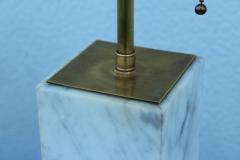 T H Robsjohn Gibbings T H Robsjohn Gibbings Style Marble And Brass Table Lamps - 2215768