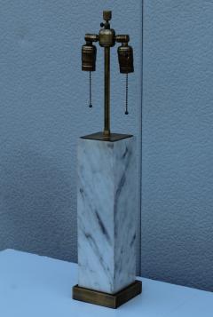 T H Robsjohn Gibbings T H Robsjohn Gibbings Style Marble And Brass Table Lamps - 2215774