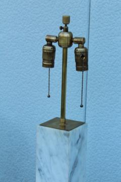 T H Robsjohn Gibbings T H Robsjohn Gibbings Style Marble And Brass Table Lamps - 2215775