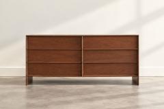 T H Robsjohn Gibbings T H Robsjohn Gibbings Thin Line Walnut Dresser C 1950s - 4795308